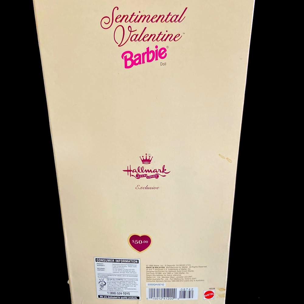 Sentimental valentines special edition barbie